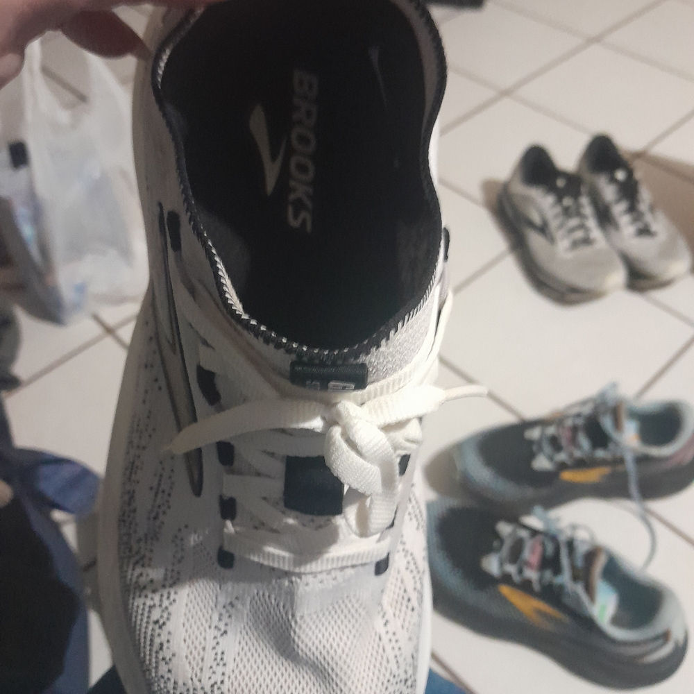 Brooks White Running Shoes